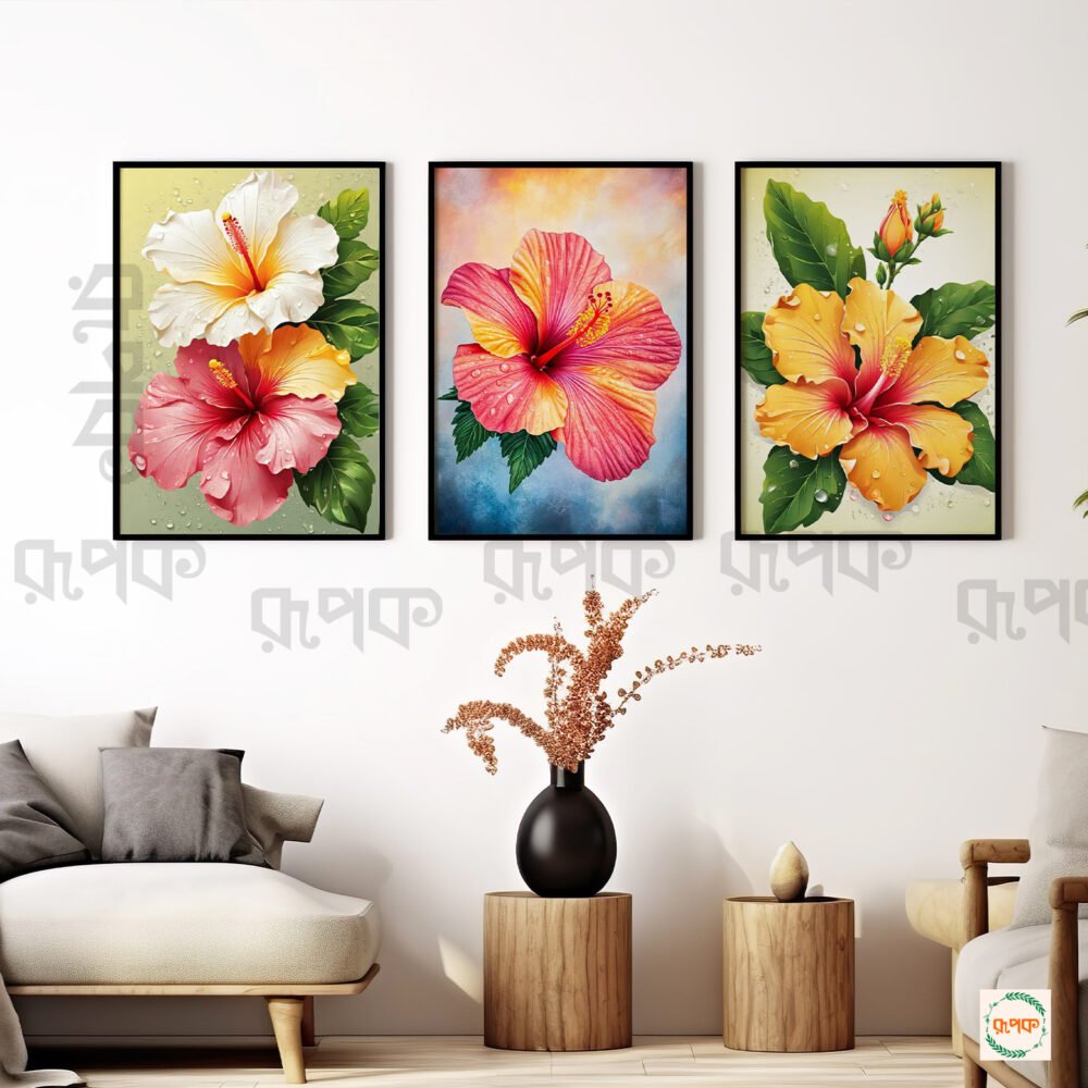 Tropical Floral Frame Set