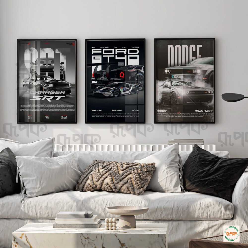 Dark Wall Art  of Car Lover