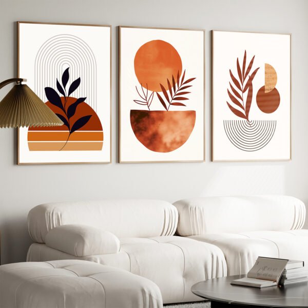 Red Boho Wall Art for Relaxed Decor