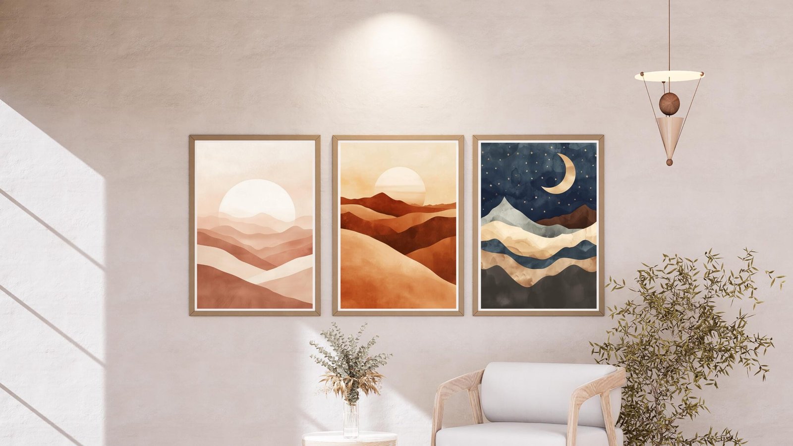 Boho Sunrise Wall Art for Relaxed Decor