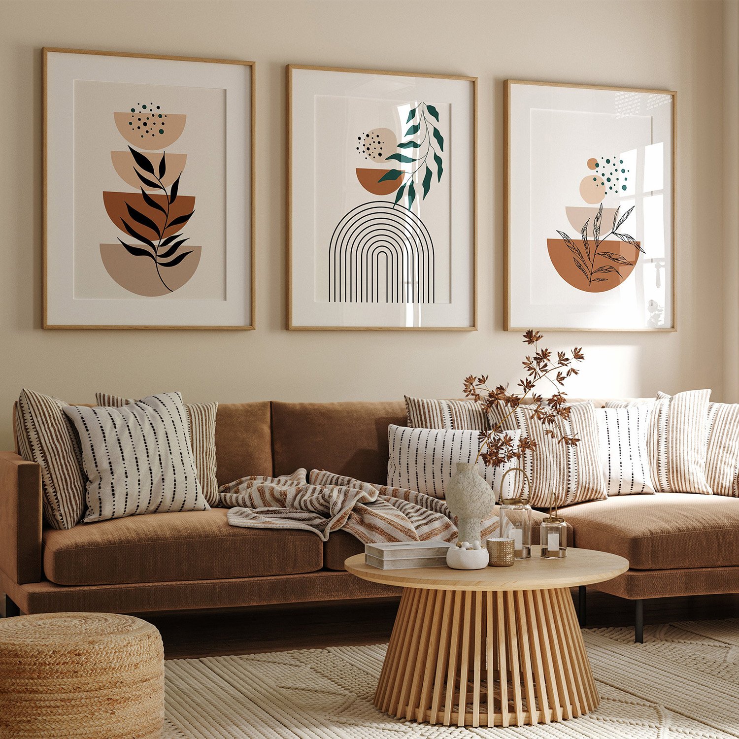 Abstract Boho Digital Wall Art