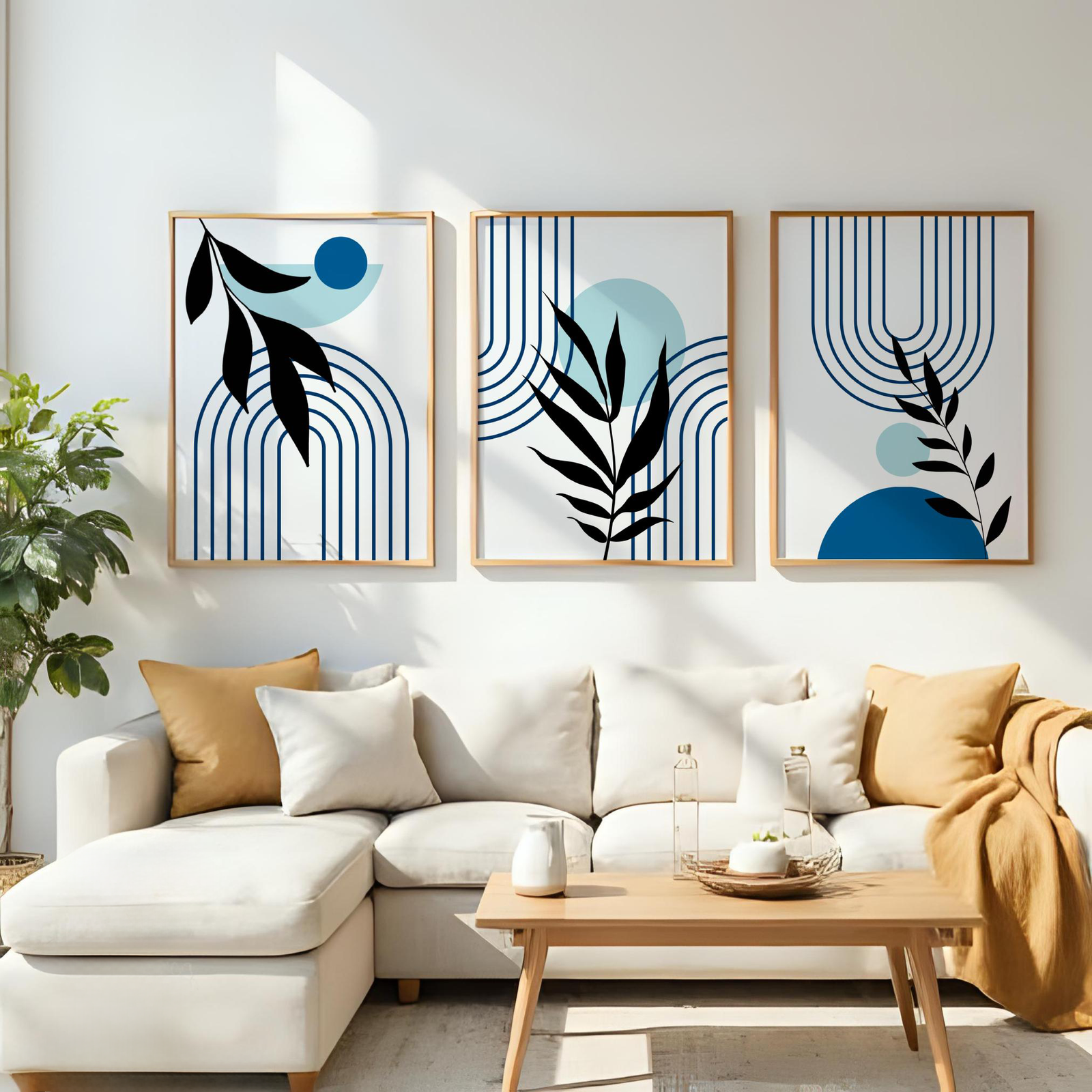 Boho Flower Wall Set Of 3